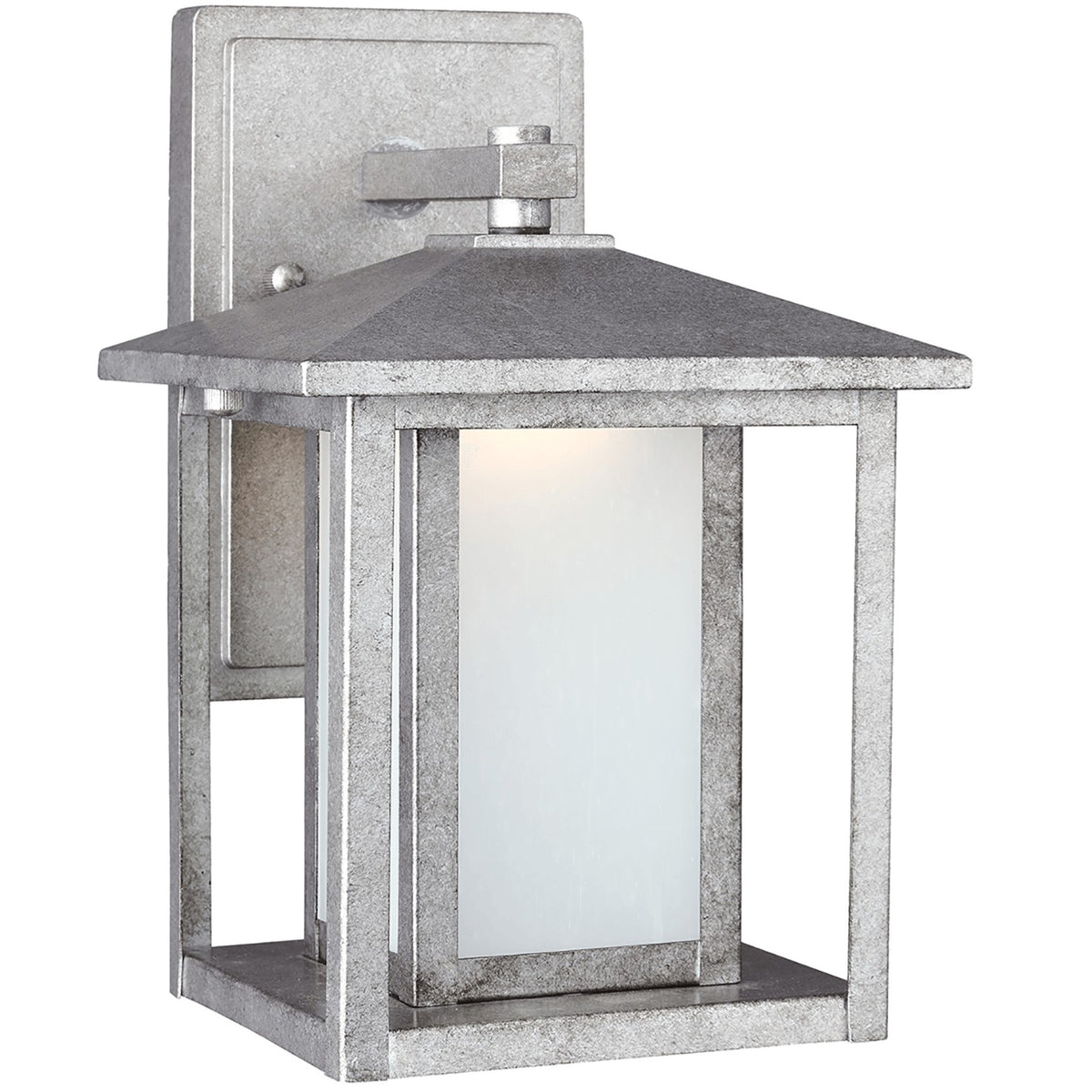 Hunnington 11" Lantern — Etched Seeded, A19