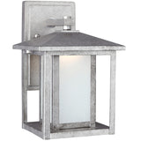 Hunnington 11" Lantern — Etched Seeded, A19