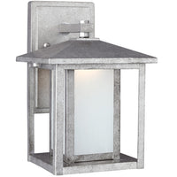 Hunnington 11" Lantern — Etched Seeded, A19