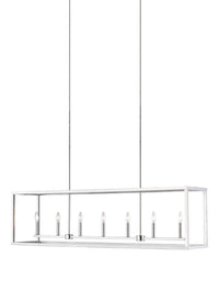 Moffet Street Seven Light Linear Chandelier