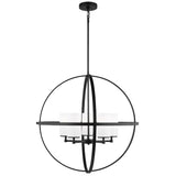 Alturas 5-Light Chandelier — Etched / White Inside