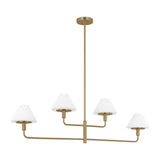 Mendota Four Light Linear Chandelier