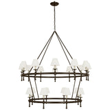 Classic 54" Two-Tier Ring Chandelier