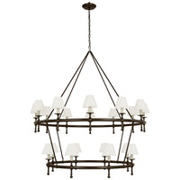 Classic 54" Two-Tier Ring Chandelier