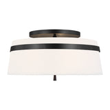 Three Light Semi-Flush Mount — 9.50"