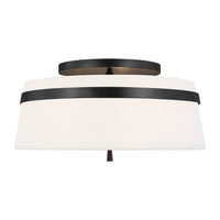 Three Light Semi-Flush Mount — 9.50"