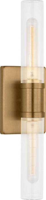 Keaton 20" Vanity Sconce — Clear Fluted
