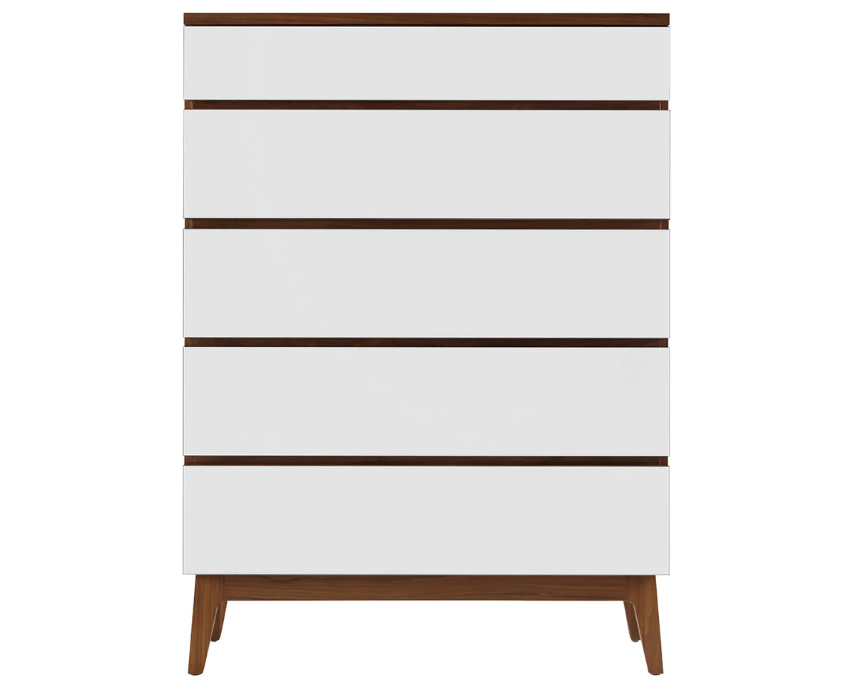 West Bros Serra Chest of Drawers in 80 Walnut