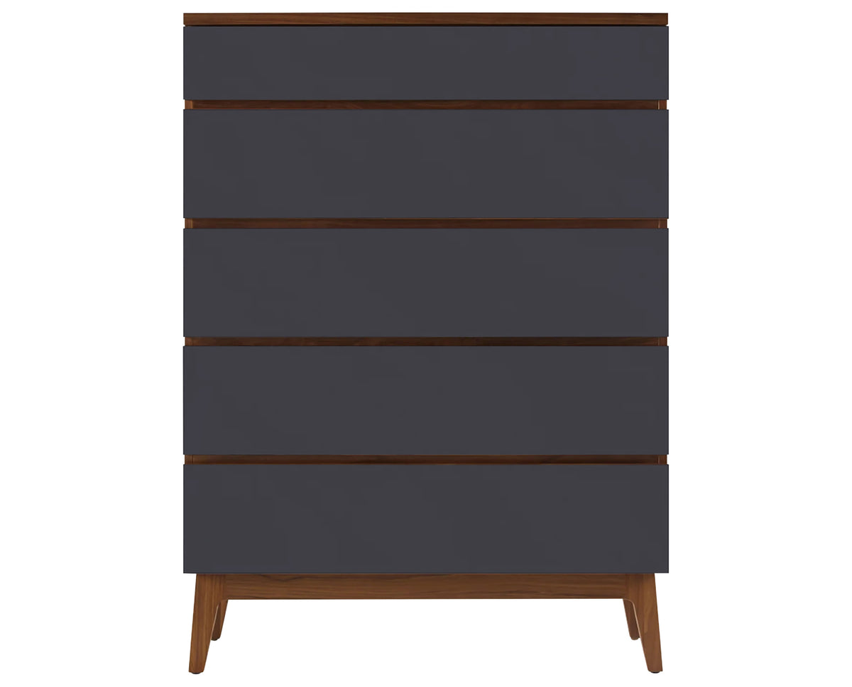 West Bros Serra Chest of Drawers in 80 Walnut