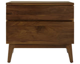 West Bros Serra Bedside Chest in 80 Walnut