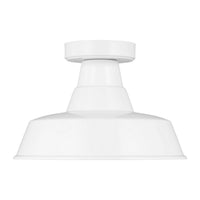 One Light Outdoor Flush Mount — 7.75", 75 W