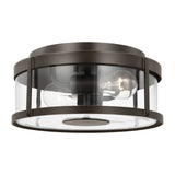 Luning Two Light Flush Mount — Clear