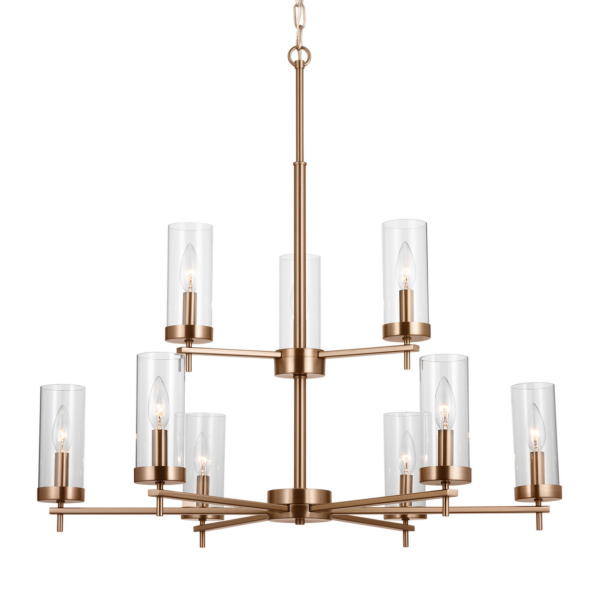 Nine Light Chandelier — 30.25", 60 W