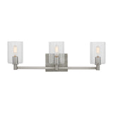 LED Bath Wall Sconce — W: 24.63" × H: 7.75" × D: 6.38"