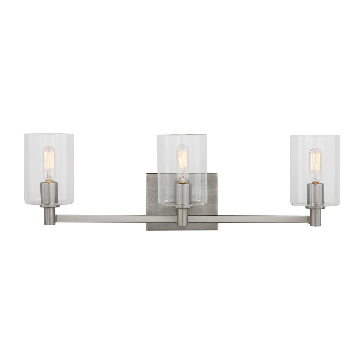 LED Bath Wall Sconce — W: 24.63" × H: 7.75" × D: 6.38"