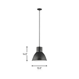 Division Street One Light Pendant