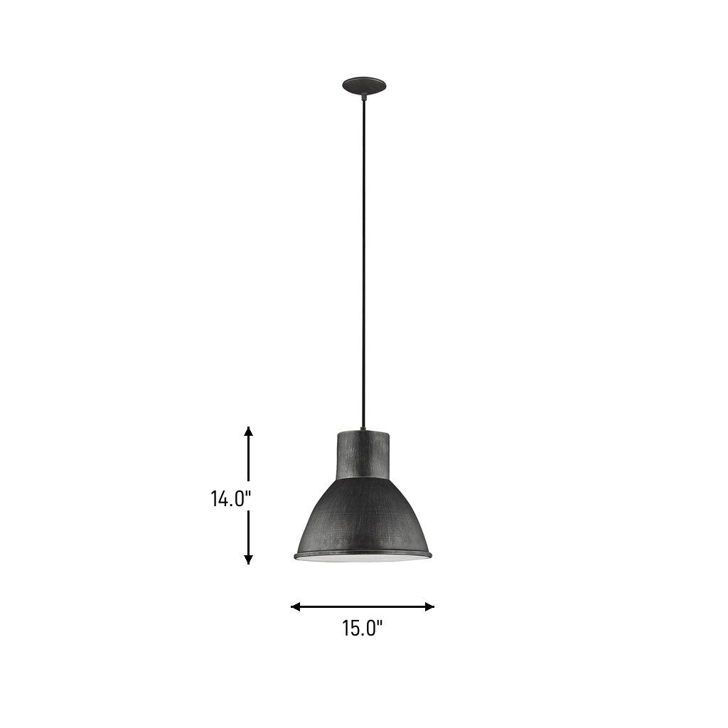 Division Street One Light Pendant
