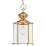One Light Outdoor Semi-Flush Convertible Pendant