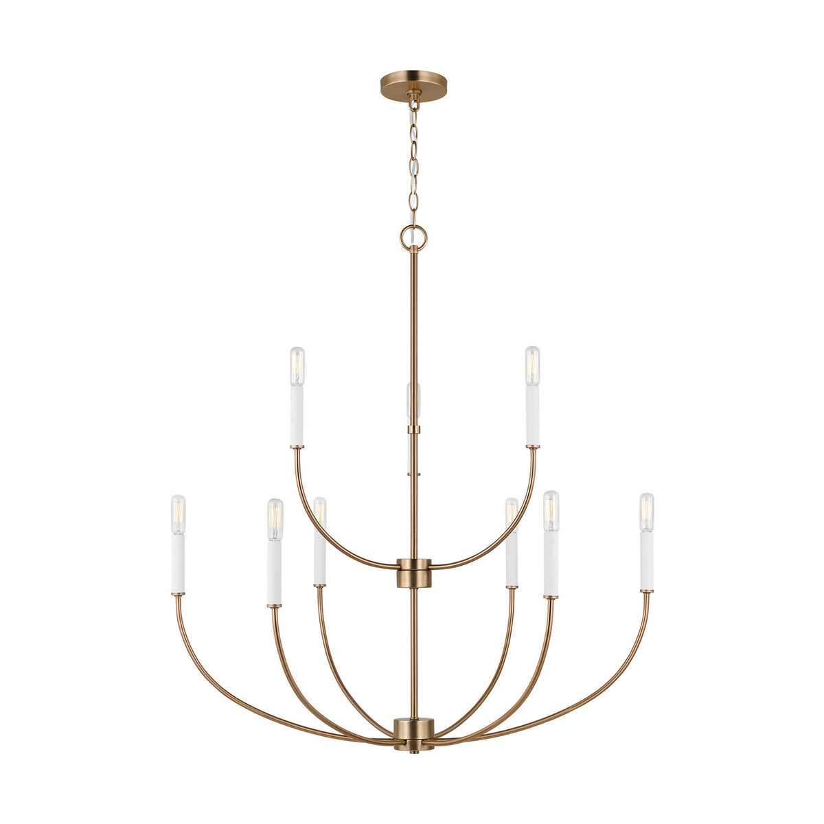 Nine Light Chandelier — 34.00", 40 W