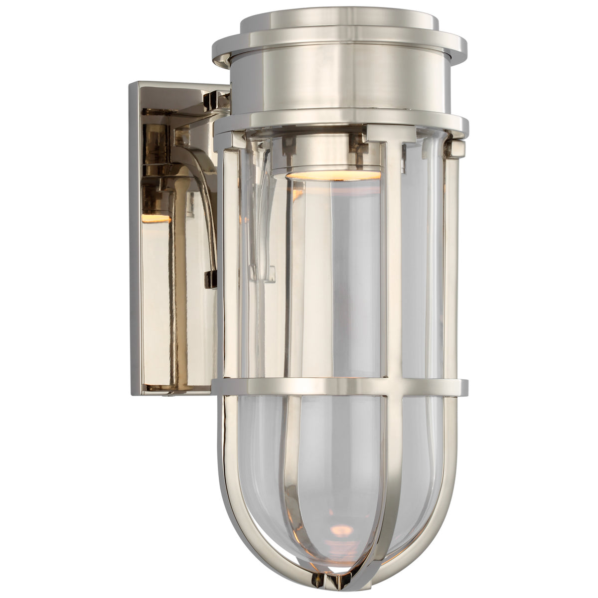 Gracie Tall Bracketed Sconce with Clear Glass