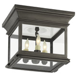 Club Small Square Flush Mount