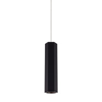 Blok One Light Pendant — 12.50", Matte Black/Satin Nickel, MonoPoint