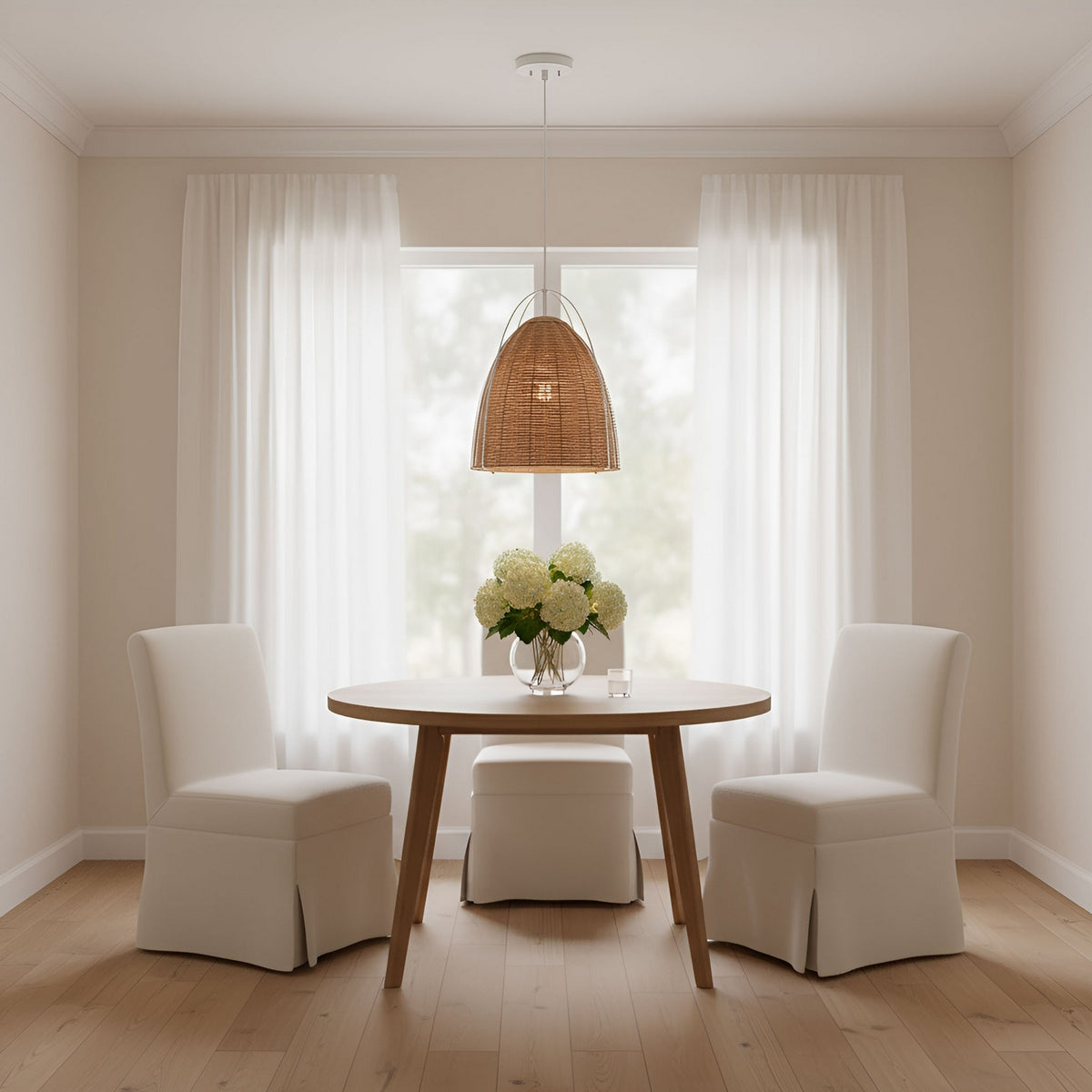 Norman Medium Wicker Pendant