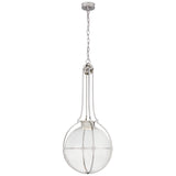 Gracie Large Captured Globe Pendant with Clear Glass