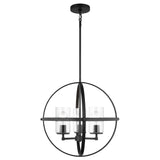 Alturas Three Light Chandelier — Clear Seeded