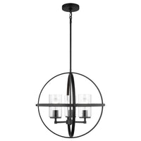 Alturas Three Light Chandelier — Clear Seeded
