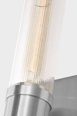 Keaton 30" Vanity Sconce — Clear Fluted