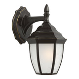 Bakersville Curve 11" Lantern — Satin Etched