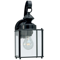 Jamestowne One Light Outdoor Wall Lantern — 12.50", Clear Beveled
