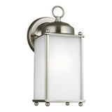 New Castle Medium Wall Lantern — Satin Etched