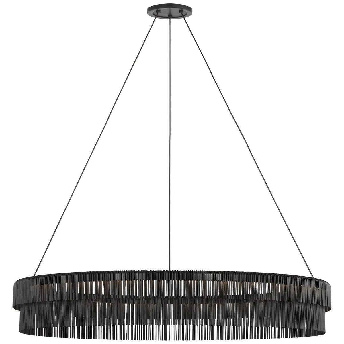 Differo 40" Layered Ring Chandelier