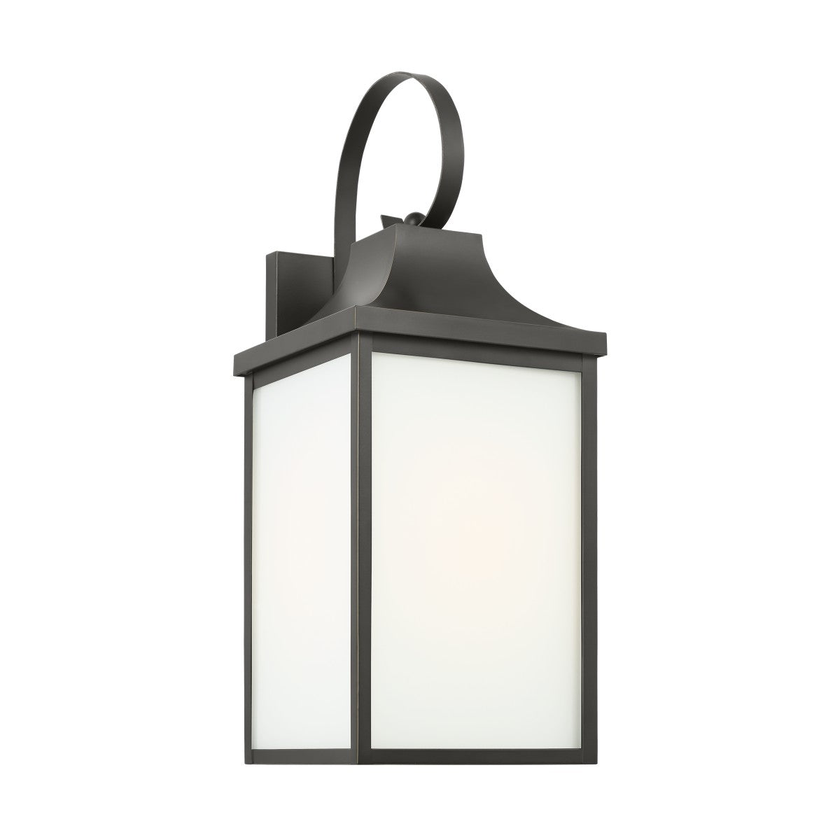 Saybrook 17.5" Lantern — Clear and Smooth White