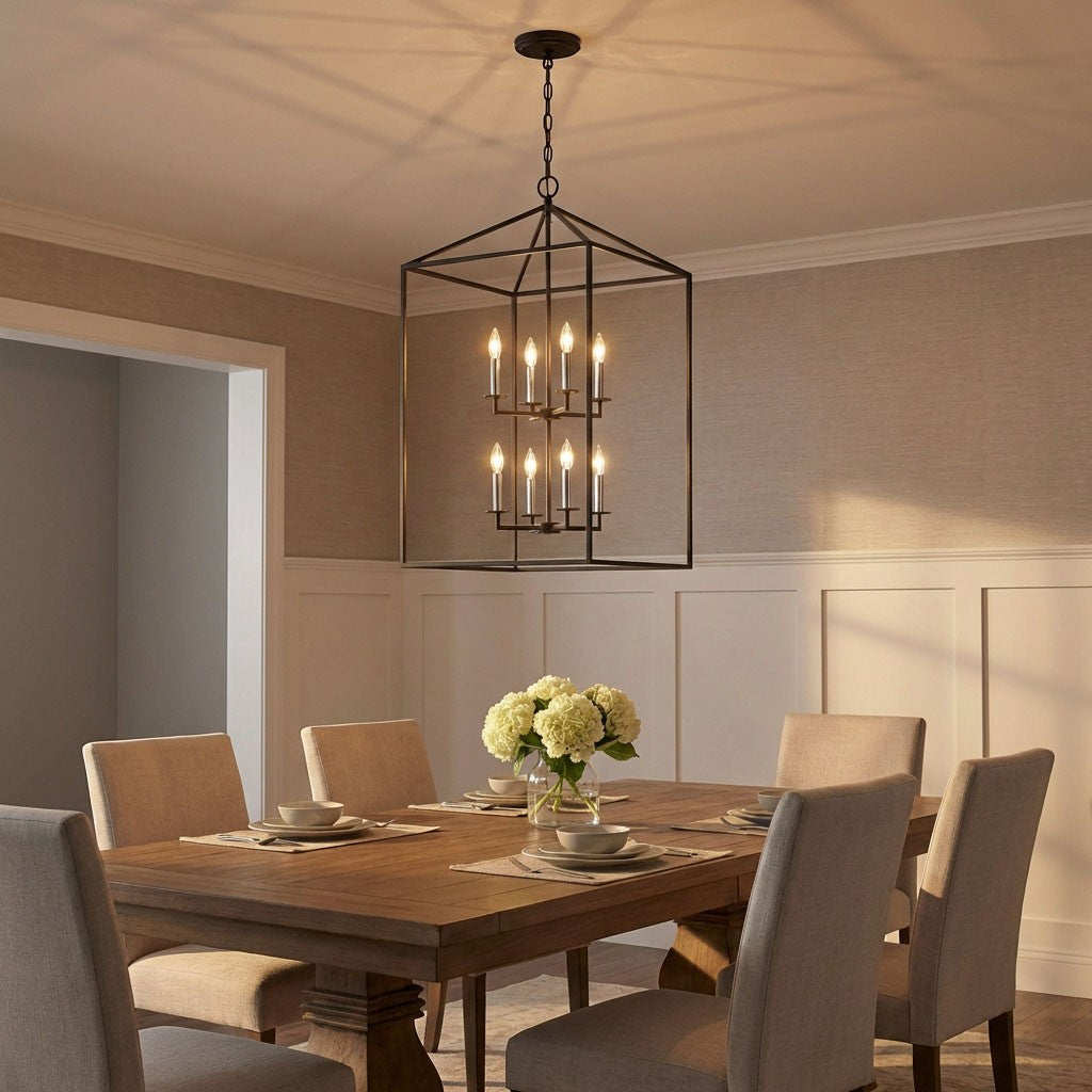 Perryton Eight Light Hall/Foyer Pendant — 38.00"