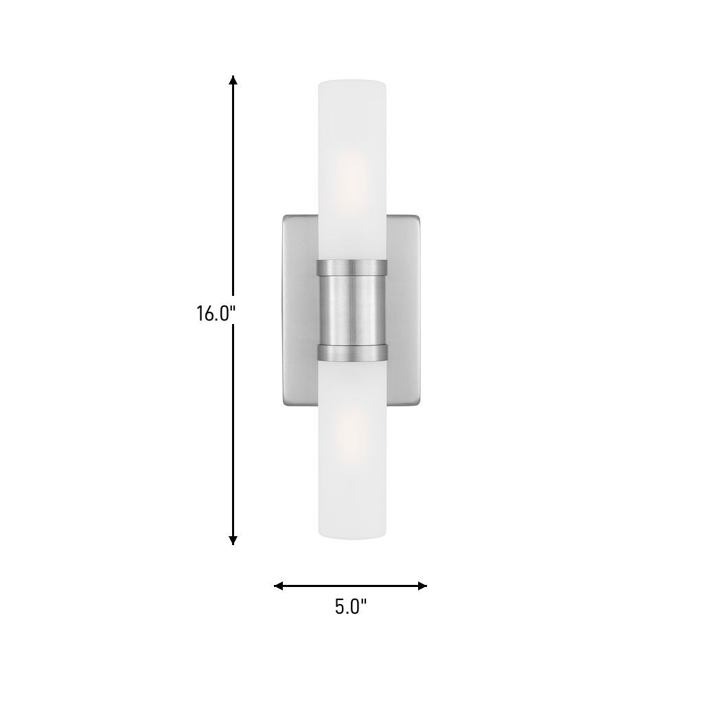 Two Light Bath Vanity — 16.00"
