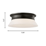 Panos Medium Flush Mount