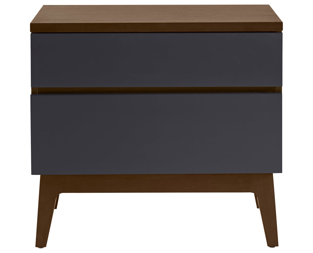 West Bros Serra Bedside Chest in 80 Walnut