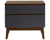 West Bros Serra Bedside Chest in 80 Walnut