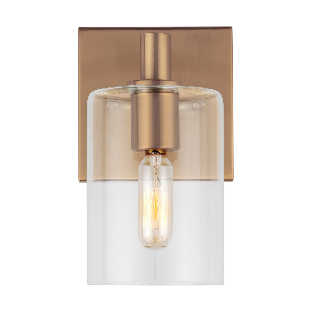 LED Bath Wall Sconce — W: 4.75" × H: 7.75" × D: 6.38"