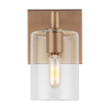 LED Bath Wall Sconce — W: 4.75" × H: 7.75" × D: 6.38"