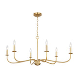 Abells Six Light Chandelier