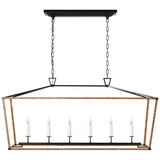 Darlana Wrapped LED Linear Lantern — 6 Light