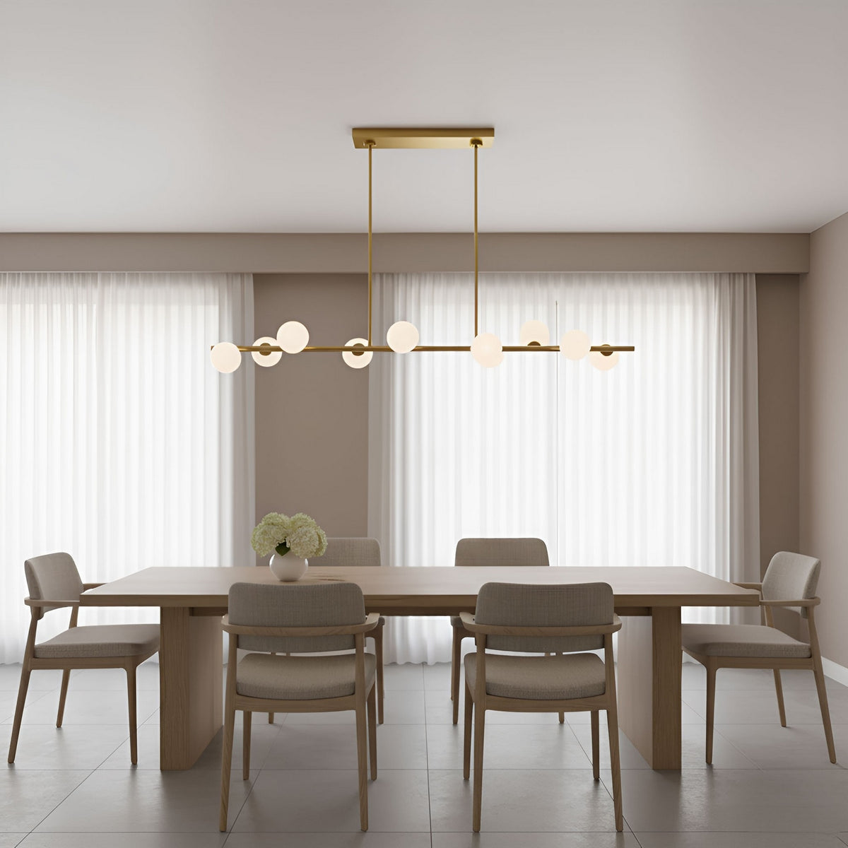 Altair Large Linear Chandelier