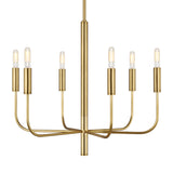 Six Light Chandelier — 21.38"