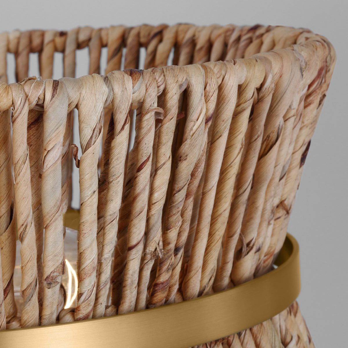 Two Light Pendant — Woven/Natural