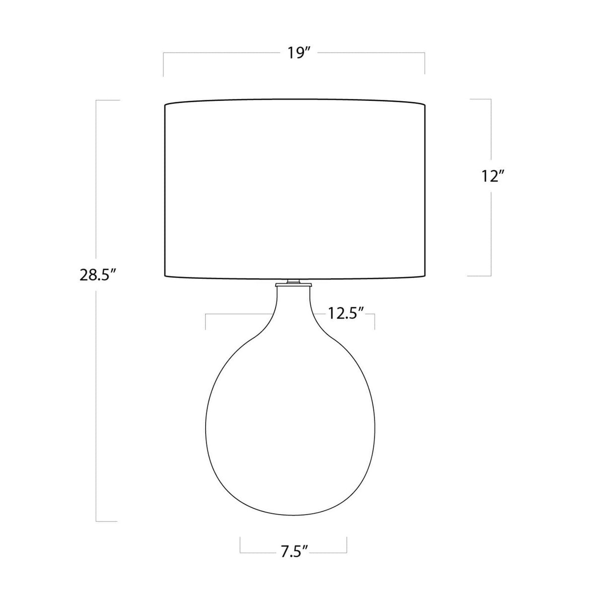 Biscayne One Light Table Lamp