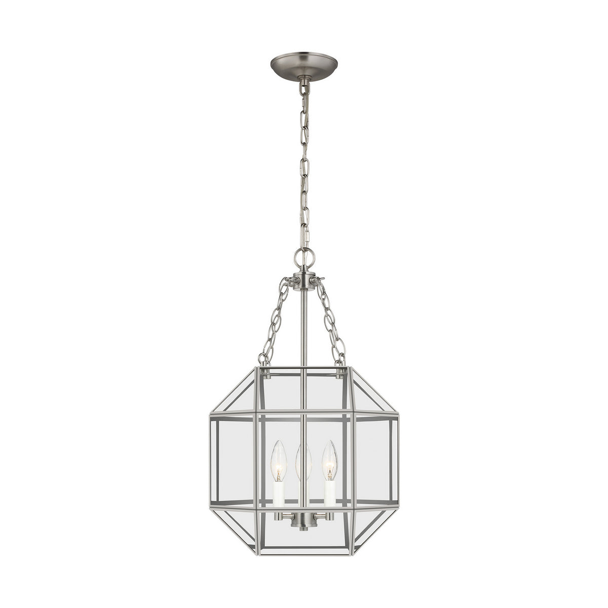 Three Light Lantern — 23.25", Clear